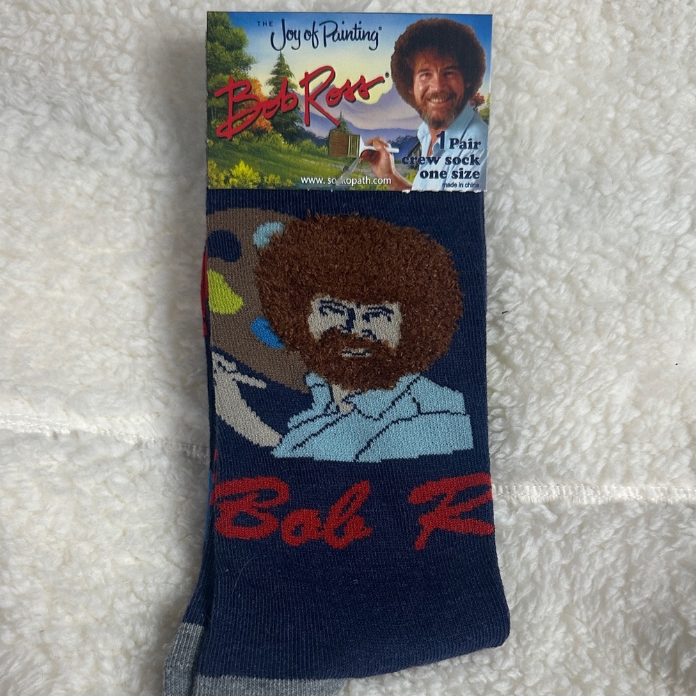 Bob Ross “Joy of Painting” Clare’s Socks NWT